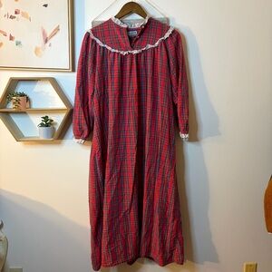 Vintage Plaid Nightgown